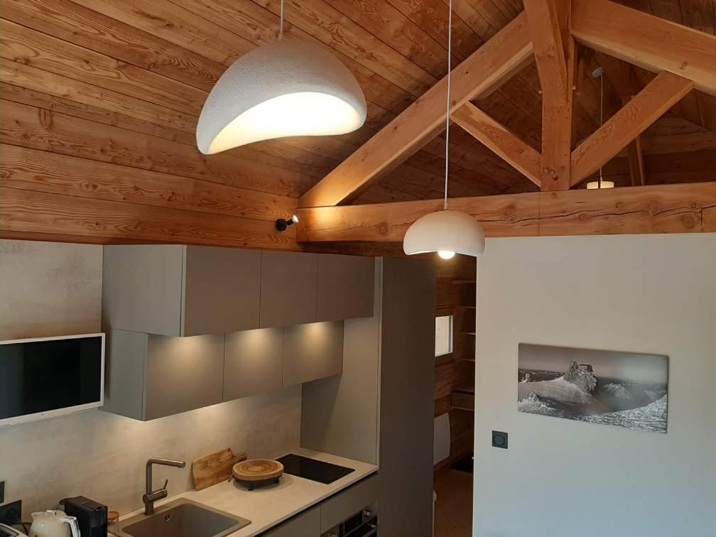 Petit Chalet Neuf Independant 2 Pers "La Cabane De Jean " ブリアンソン エクステリア 写真